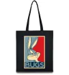 Еко-сумка Bugs Чорний фото