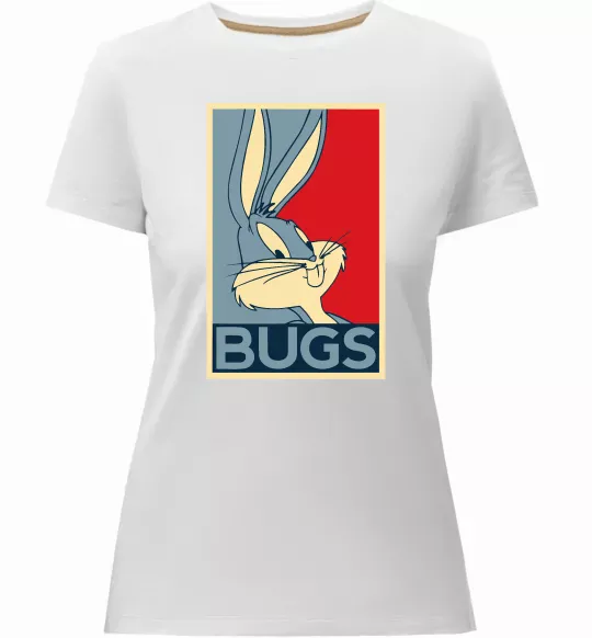 Женская премиум футболка Bugs Белый фото