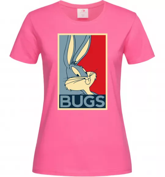 Женская футболка Bugs Ярко-розовый фото