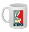 Чашка керамічна Bugs Білий фото