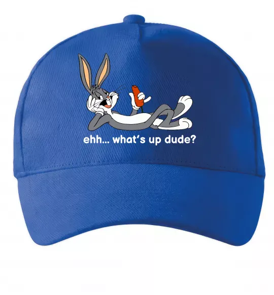 Кепка Whats up dude? Bugs Яскраво-синій фото