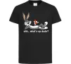 Детская футболка Whats up dude? Bugs Черный Детская футболка Whats up dude? Bugs Черный фото