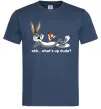Мужская футболка Whats up dude? Bugs Темно-синий фото