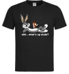 Мужская футболка Whats up dude? Bugs Черный фото