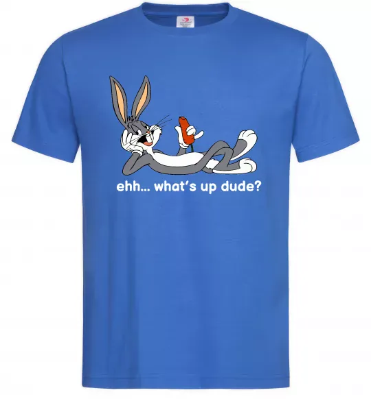 Мужская футболка Whats up dude? Bugs Ярко-синий фото