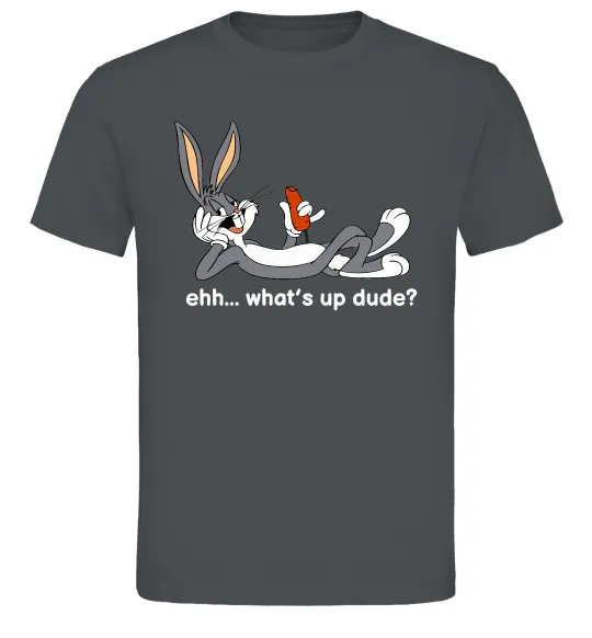 Мужская футболка Whats up dude? Bugs Графит фото