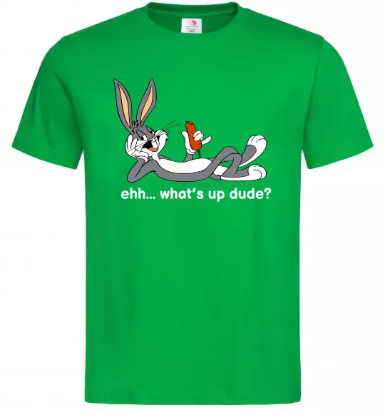 Мужская футболка Whats up dude? Bugs Зеленый фото