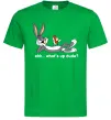 Мужская футболка Whats up dude? Bugs Зеленый фото