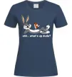 Женская футболка Whats up dude? Bugs Темно-синий фото