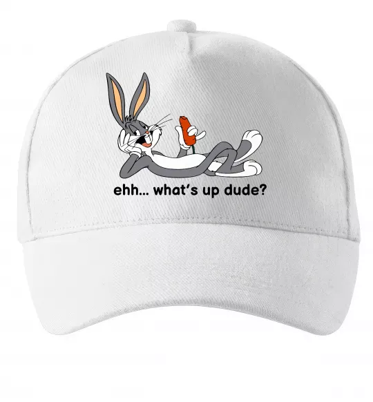 Кепка Whats up dude? Bugs Білий фото