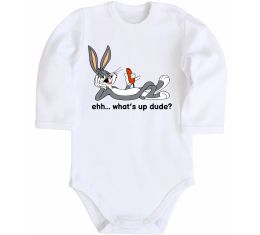 Детский боди Whats up dude? Bugs