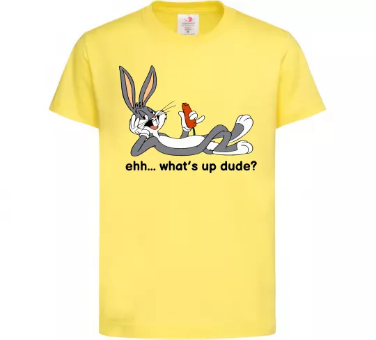 Детская футболка Whats up dude? Bugs Лимонный фото