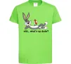Детская футболка Whats up dude? Bugs Лаймовый Детская футболка Whats up dude? Bugs Лаймовый фото