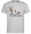 Мужская футболка Whats up dude? Bugs Серый фото