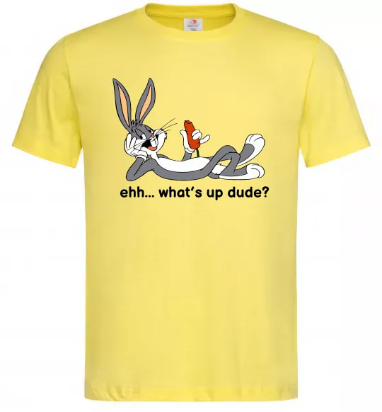 Мужская футболка Whats up dude? Bugs Лимонный фото