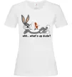 Женская футболка Whats up dude? Bugs Белый фото