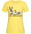 Женская футболка Whats up dude? Bugs Лимонный фото
