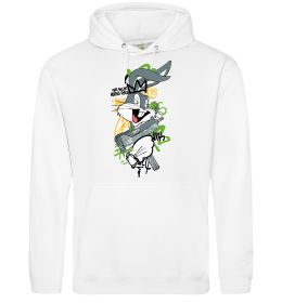 Чоловіча толстовка (худі) Bugs Bunny графіті