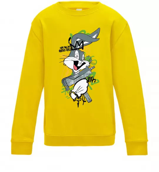Детский Свитшот Bugs Bunny графіті Солнечно желтый фото
