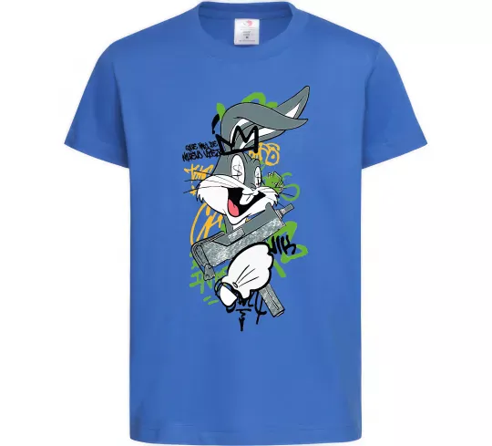Детская футболка Bugs Bunny графіті Ярко-синий фото