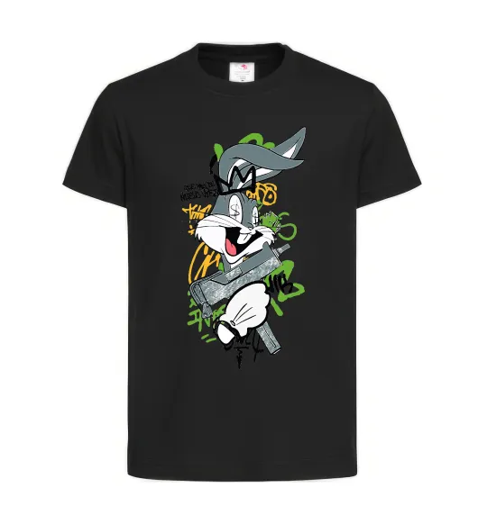 Дитяча футболка Bugs Bunny графіті Чорний фото