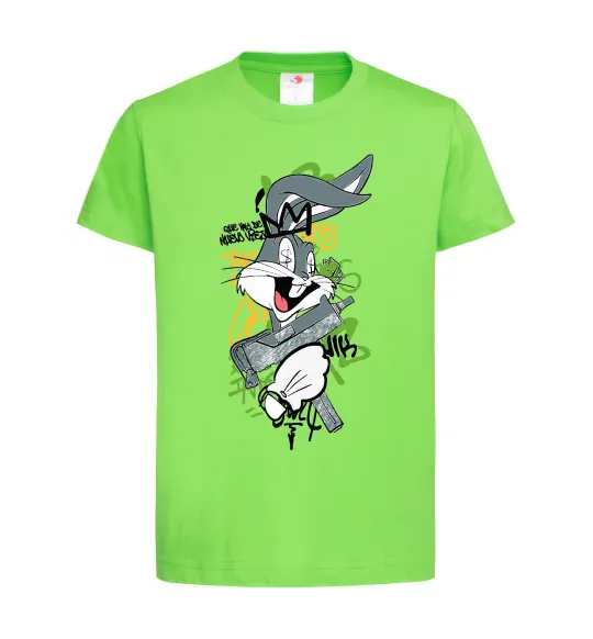 Дитяча футболка Bugs Bunny графіті Лаймовий фото