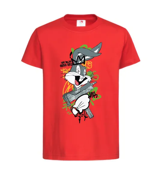 Дитяча футболка Bugs Bunny графіті Червоний фото