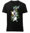Мужская премиум футболка Bugs Bunny графіті Черный фото