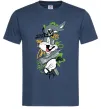 Мужская футболка Bugs Bunny графіті Темно-синий фото