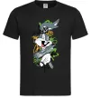 Мужская футболка Bugs Bunny графіті Черный фото