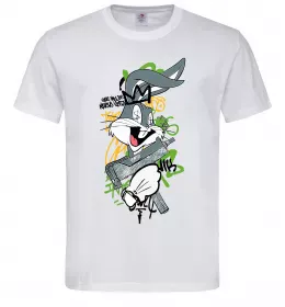 Мужская футболка Bugs Bunny графіті Белый фото