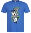 Мужская футболка Bugs Bunny графіті Ярко-синий фото