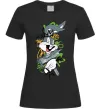 Женская футболка Bugs Bunny графіті Черный фото