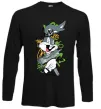 Лонгслив Bugs Bunny графіті Черный Лонгслив Bugs Bunny графіті Черный фото