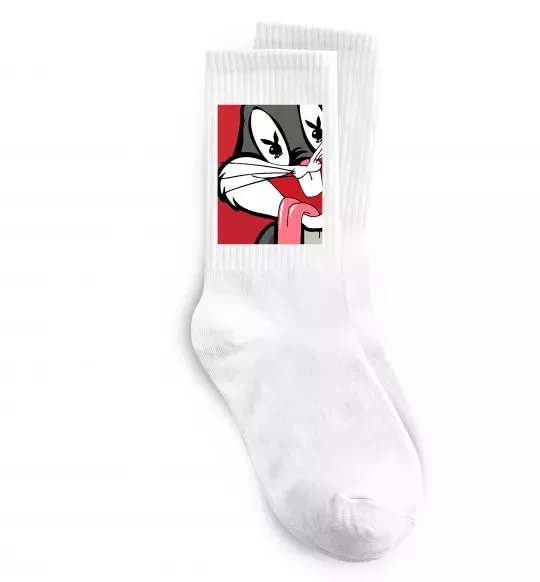 Носки Bugs Bunny play boy Белый фото