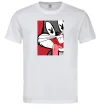 Мужская футболка Bugs Bunny play boy Белый фото