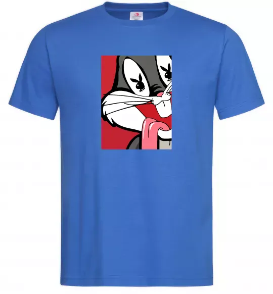 Мужская футболка Bugs Bunny play boy Ярко-синий фото