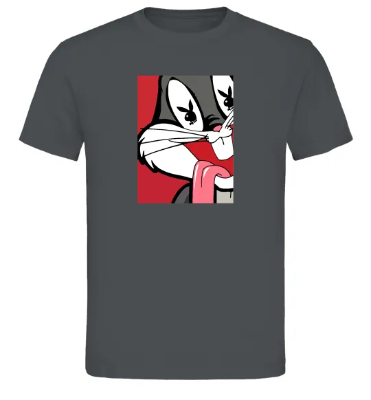 Мужская футболка Bugs Bunny play boy Графит фото