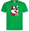Мужская футболка Bugs Bunny play boy Зеленый фото