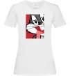 Женская футболка Bugs Bunny play boy Белый фото