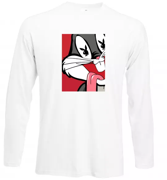 Лонгслив Bugs Bunny play boy Белый фото