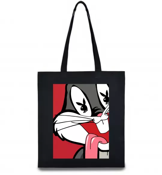 Эко-сумка Bugs Bunny play boy Черный фото