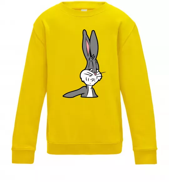 Детский Свитшот Bugs Bunny meme Солнечно желтый фото