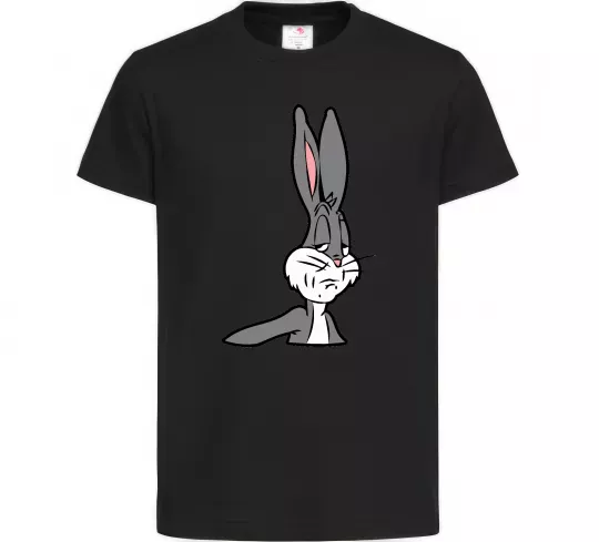 Детская футболка Bugs Bunny meme Черный фото