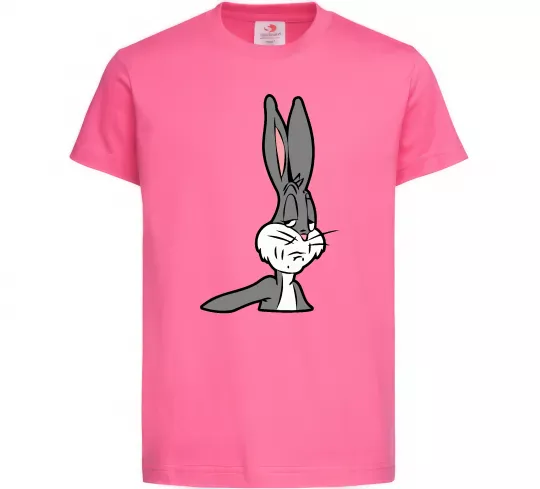 Детская футболка Bugs Bunny meme Ярко-розовый фото