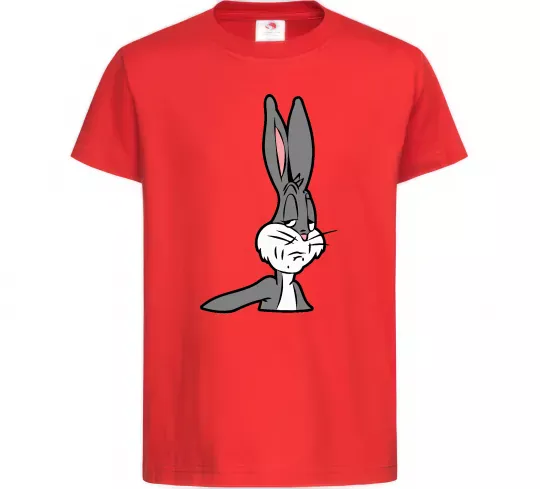 Детская футболка Bugs Bunny meme Красный фото