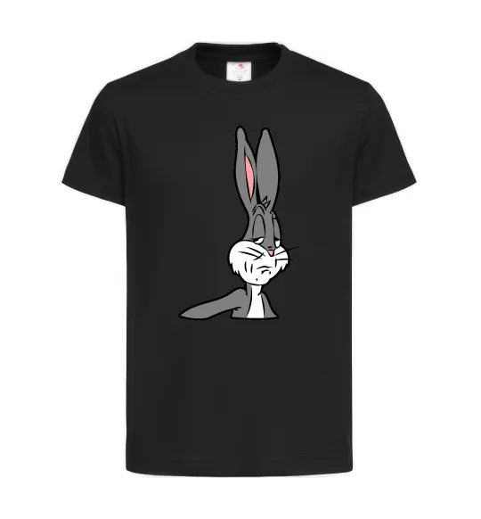 Детская футболка Bugs Bunny meme Черный фото