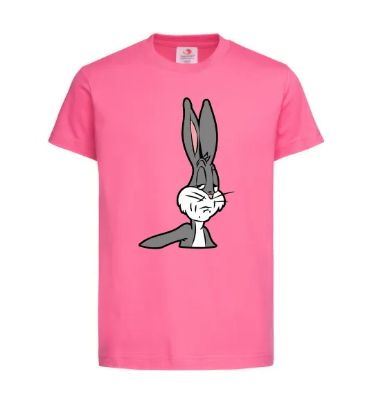Детская футболка Bugs Bunny meme Ярко-розовый фото