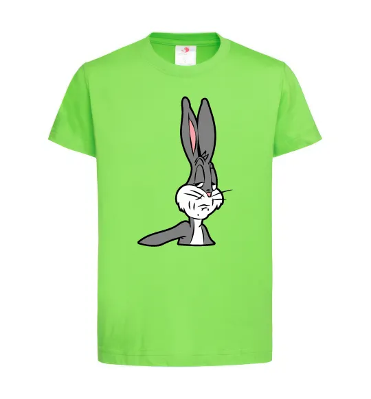 Детская футболка Bugs Bunny meme Лаймовый фото