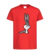 Детская футболка Bugs Bunny meme Красный фото